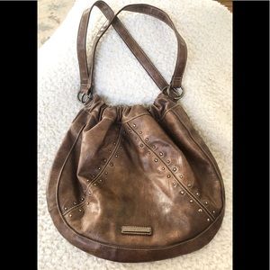 Nine West brown, hobo bag with studded front